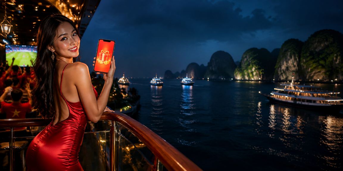 Phong bì đỏ khuyến mãi tại vịnh Hạ Long