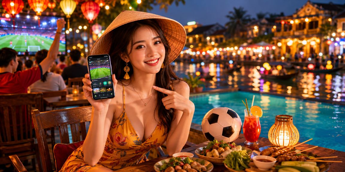Cá cược bóng đá tại Hội An buổi tối